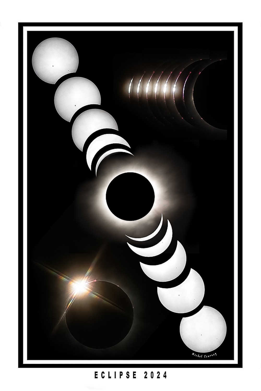 Éclipse 2024 de Michel Tournay